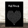 Chris Brown All Back Black Heart Song Lyric Print