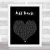 Chris Brown All Back Black Heart Song Lyric Print
