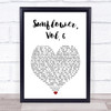 Harry Styles Sunflower, Vol. 6 White Heart Song Lyric Print