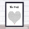 Imagine Dragons The Fall White Heart Song Lyric Print