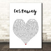 5 Seconds Of Summer Castaway White Heart Song Lyric Print