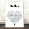 Kacey Musgraves Mother White Heart Song Lyric Print