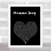 Cody Jinks Mamma Song Black Heart Song Lyric Print