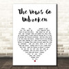 Kenny Rogers The Vows Go Unbroken White Heart Song Lyric Print