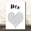 Anne-Marie Her White Heart Song Lyric Print