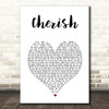Kool & The Gang Cherish White Heart Song Lyric Print