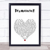 Kygo Permanent White Heart Song Lyric Print