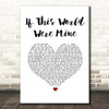 Marvin Gaye & Tammi Terrell If This World Were Mine White Heart Song Lyric Print