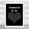 D'Banj & The Fedz Comment Ca Va Black Heart Song Lyric Print