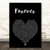 Damage Forever Black Heart Song Lyric Print