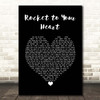 Danger Danger Rocket to Your Heart Black Heart Song Lyric Print