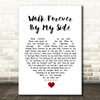 The Alarm Walk Forever By My Side White Heart Song Lyric Wall Art Print