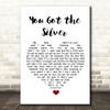The Rolling Stones You Got the Silver White Heart Song Lyric Wall Art Print