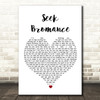 Tim Berg Seek Bromance White Heart Song Lyric Wall Art Print