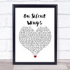 Tina Turner On Silent Wings White Heart Song Lyric Wall Art Print