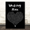 David Alexander Working Man Black Heart Song Lyric Print
