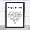 Tom Petty and the Heartbreakers Angel Dream White Heart Song Lyric Wall Art Print