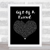 Demi Lovato Gift Of A Friend Black Heart Song Lyric Print