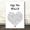 Editors Formaldehyde White Heart Song Lyric Wall Art Print