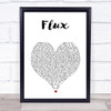 Ellie Goulding Flux White Heart Song Lyric Wall Art Print