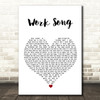 Hozier Work Song White Heart Song Lyric Wall Art Print