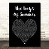 Don Henley The Boys Of Summer Black Heart Song Lyric Print