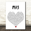James Blunt 1973 White Heart Song Lyric Wall Art Print