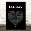 Donna Summer Bad Girls Black Heart Song Lyric Print