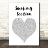 Jelly Roll Smoking Section White Heart Song Lyric Wall Art Print