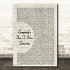 Baz Luhrmann Everybody's Free To Wear Sunscreen Vintage Script Song Lyric Print  - SLPTNS5010