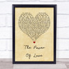 Frankie Goes To Hollywood The Power Of Love Vintage Heart Song Lyric Quote Print  - SLPTVTH2121