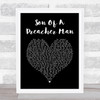 Dusty Springfield Son Of A Preacher Man Black Heart Song Lyric Print