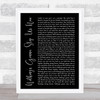 Jefferson Starship Nothing's Gonna Stop Us Now Black Script Song Lyric Print  - SLPTBLKSM2071
