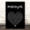 Alexander Burke Hallelujah Black Heart Song Lyric Print