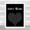 The Shapeshifters Lola's Theme Black Heart Song Lyric Print  - SLPT9BKH1484