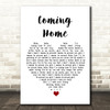 Leon Bridges Coming Home White Heart Song Lyric Wall Art Print
