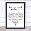 Leonard Cohen True Love Leaves No Traces White Heart Song Lyric Wall Art Print