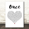 Liam Gallagher Once White Heart Song Lyric Wall Art Print