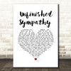 Massive Attack Unfinished Sympathy White Heart Song Lyric Wall Art Print