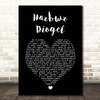 Elin Fflur HARBWR DIOGEL Black Heart Song Lyric Print