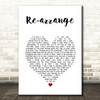 Montauk Island Reality Check White Heart Song Lyric Wall Art Print