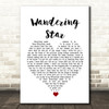 Noel Gallagher's High Flying Birds Wandering Star White Heart Song Lyric Wall Art Print