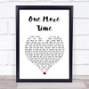 Orchestral Manoeuvres In The Dark One More Time White Heart Song Lyric Wall Art Print