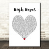 Panic! At The Disco High Hopes White Heart Song Lyric Wall Art Print
