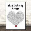 Angels & Airwaves The Flight Of Apollo White Heart Song Lyric Quote Music Print