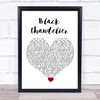 Biffy Clyro Black Chandelier White Heart Song Lyric Quote Music Print