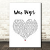 Black Sabbath War Pigs White Heart Song Lyric Quote Music Print