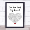 Bring Me The Horizon Can You Feel My Heart White Heart Song Lyric Quote Music Print