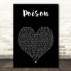 Alice Cooper Poison Black Heart Song Lyric Print