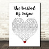 L.A. Guns The Ballad Of Jayne White Heart Song Lyric Quote Music Print